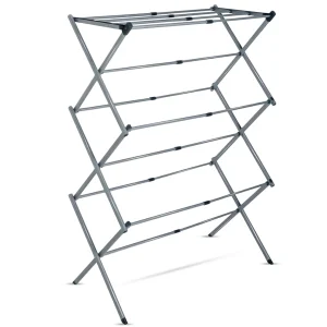 3 Tier Folding Clothes Laundry Washing Drying Horse Rack Airer Indoor Outdoor