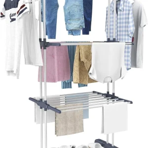 4 Tier Foldable Clothes Airer Rack Dryer Laundry Dry Rail Hanger Indoor Outdoor